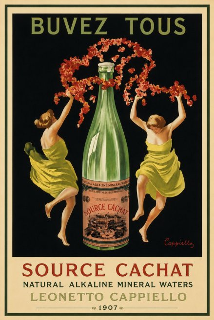 Leonetto Cappiello Source Cachat No3 - Poster