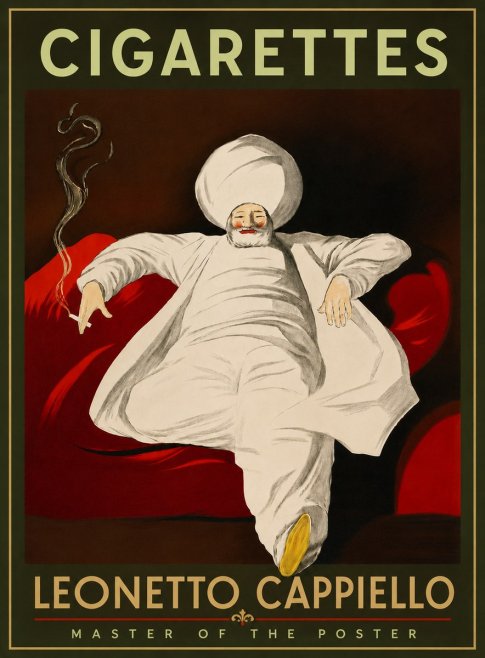 Leonetto Cappiello Cigarettes No5 - Poster