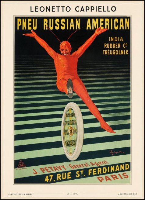 Leonetto Cappiello Pneu Russian American No1 - Poster