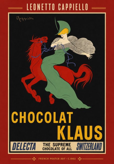 Leonetto Cappiello Chocolat Klaus No2 - Poster