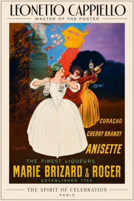 Leonetto Cappiello Marie Brizard & Roger - the Finest Liqueurs No6 - Poster