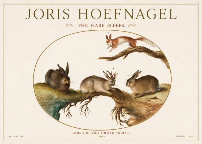Joris Hoefnagel Lepvs Dormit No3 - Poster