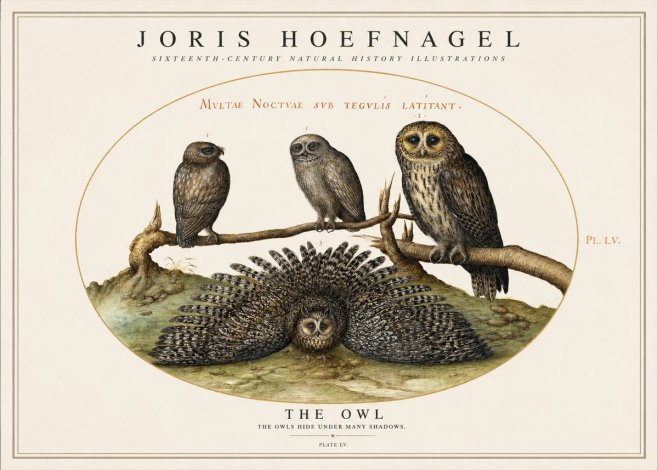 Joris Hoefnagel Noctva Volat No5 - Poster