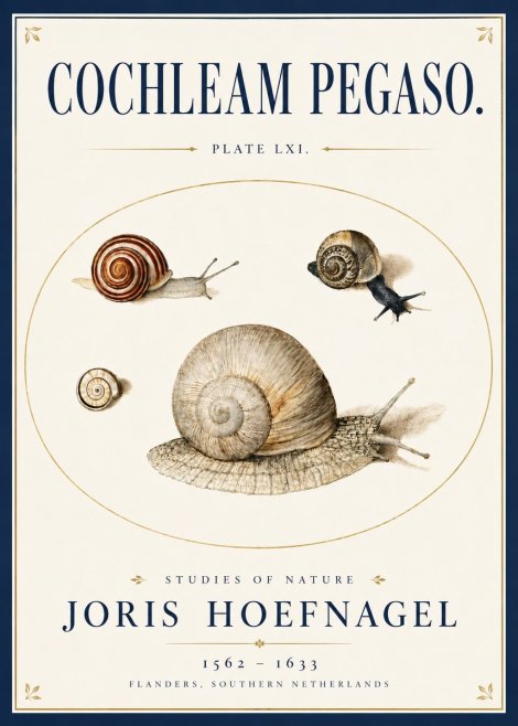 Joris Hoefnagel The Four Snails No6 - Poster