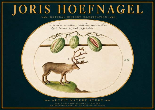 Joris Hoefnagel Arctic Nature Study No2 - Poster