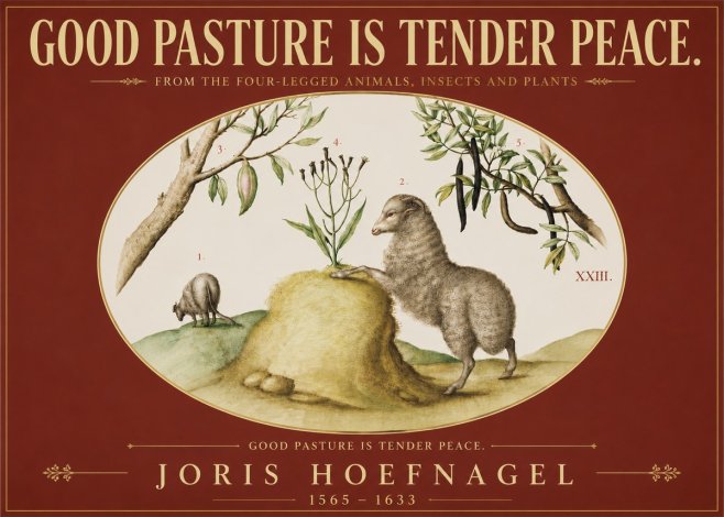 Joris Hoefnagel Good Pasture Is Tender Peace. No5 - Poster