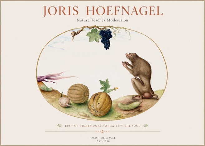 Joris Hoefnagel Nature Teaches Moderation No1 - Poster