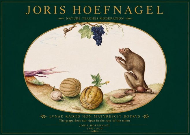 Joris Hoefnagel Nature Teaches Moderation No2 - Poster
