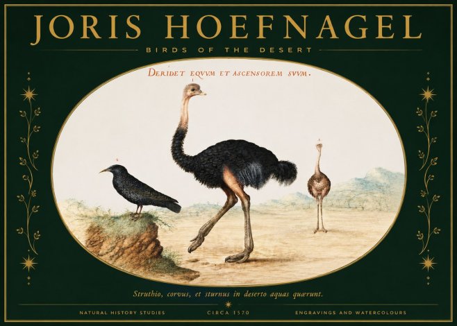 Joris Hoefnagel Birds of the Desert No2 - Poster