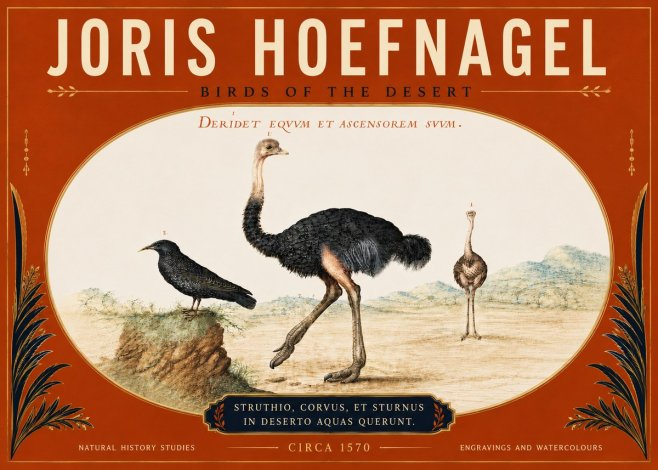 Joris Hoefnagel Birds of the Desert No5 - Poster