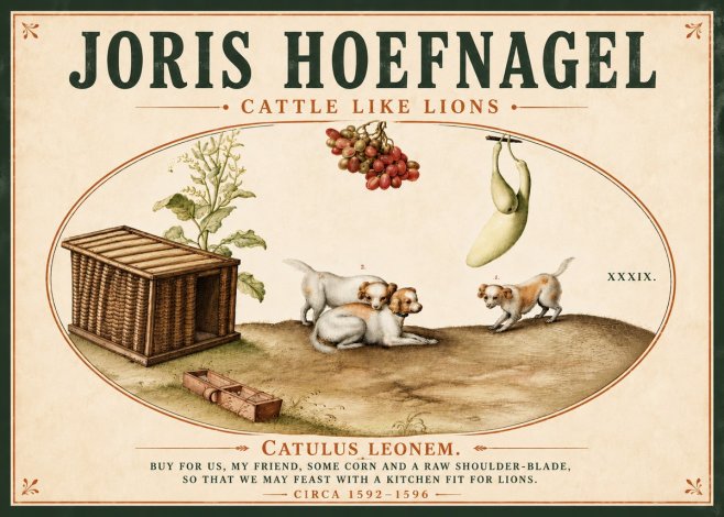 Joris Hoefnagel Cattle Like Lions No5 - Poster