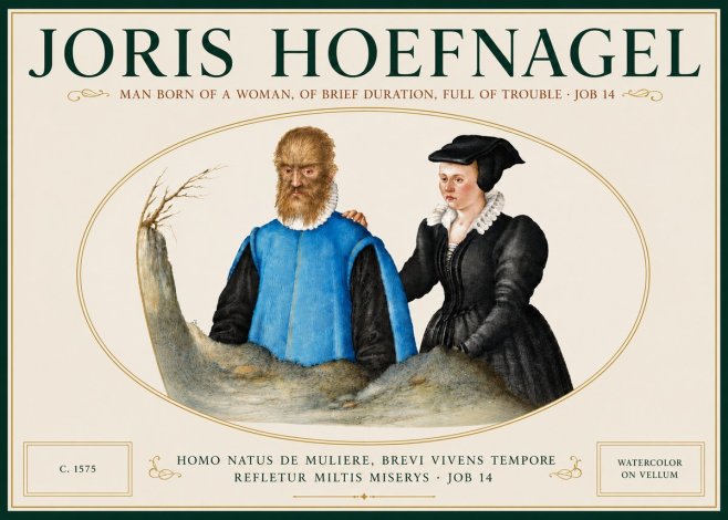Joris Hoefnagel Homo Natus De Muliere, Brevi Vivens Tempore Refletur Miltis Miserys · Job 14 No5 - Poster