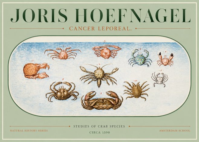 Joris Hoefnagel Cancer Leporeal. No3 - Poster