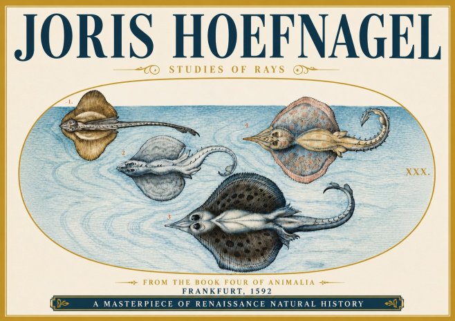 Joris Hoefnagel Rays and Skates No5 - Poster