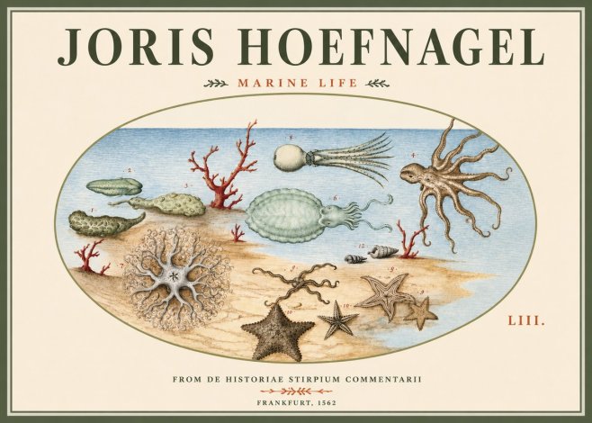 Joris Hoefnagel Marine Life No3 - Poster