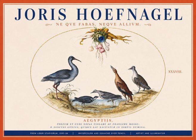 Joris Hoefnagel Aegyptiis. No3 - Poster