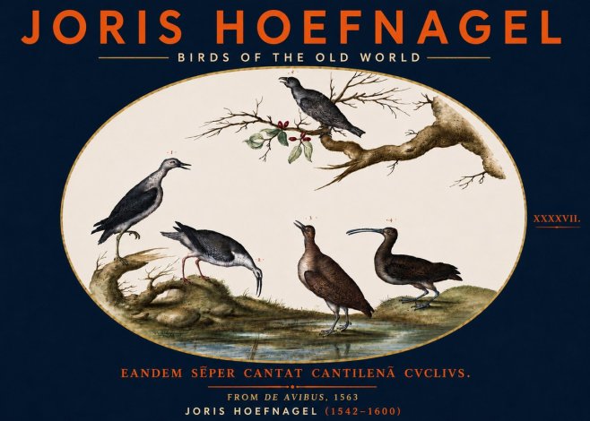 Joris Hoefnagel Birds of the Old World No5 - Poster