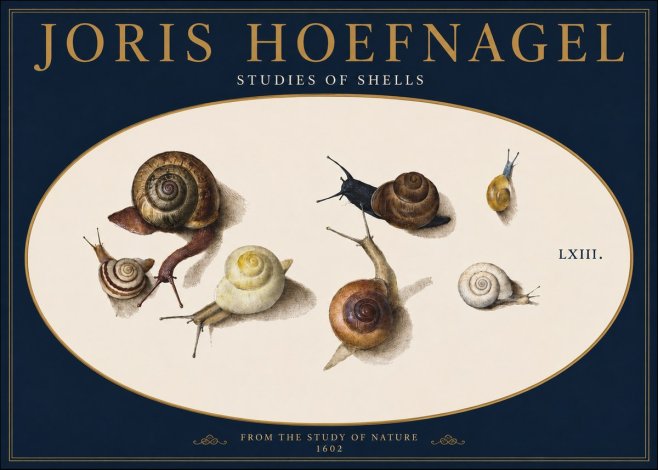 Joris Hoefnagel Six Snails No6 - Poster