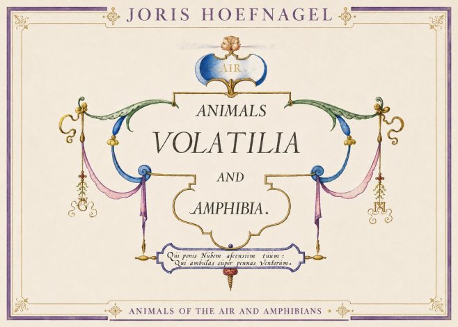 Joris Hoefnagel Animals Volatilia and Amphibia. No3 - Poster