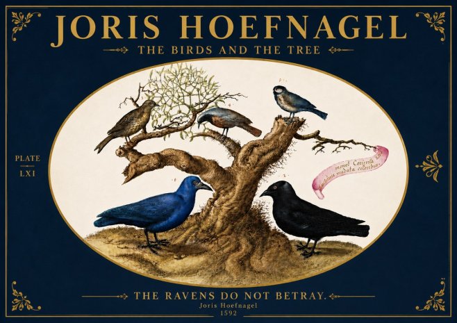 Joris Hoefnagel The Birds and the Tree No5 - Poster