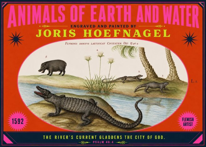 Joris Hoefnagel Animals of Earth and Water No4 - Poster