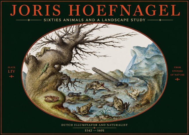 Joris Hoefnagel Sixtties Animals and a Landscape Study No2 - Poster