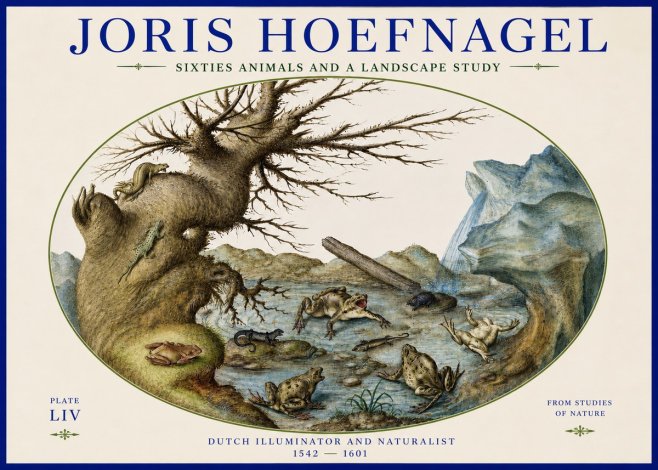 Joris Hoefnagel Sixtties Animals and a Landscape Study No3 - Poster