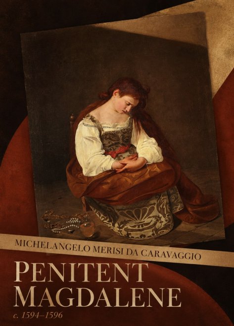 Michelangelo Merisi da Caravaggio Penitent Magdalene No5 - Poster