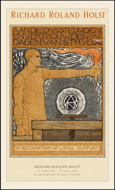 Richard Roland Holst Aan.die.ons.steunden En.vertrouwwden.in Dagen.van.strydx No1 - Poster