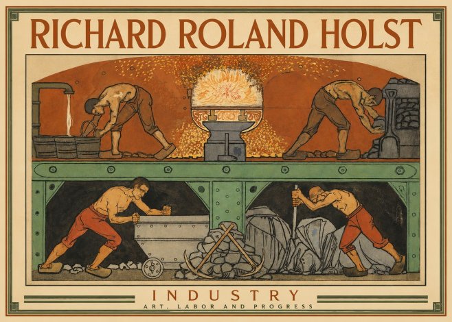 Richard Roland Holst Industry No2 - Poster
