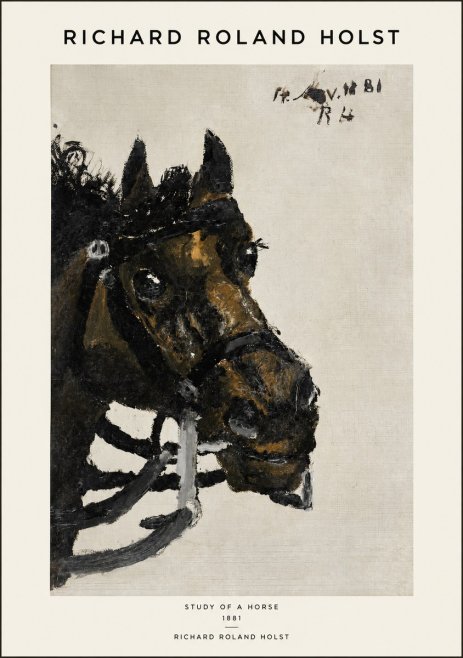 Richard Roland Holst Study of a Horse No1 - Poster