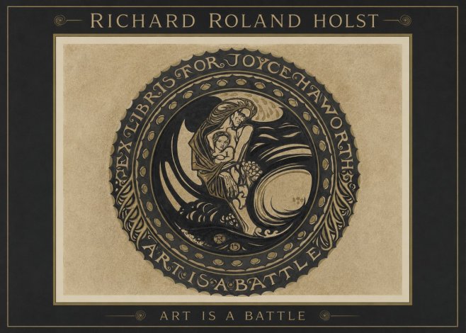 Richard Roland Holst Ex Libris for Joyce Haworth No1 - Poster
