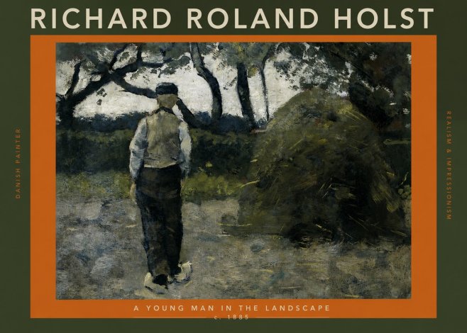 Richard Roland Holst Young Boy in Landscape No2 - Poster