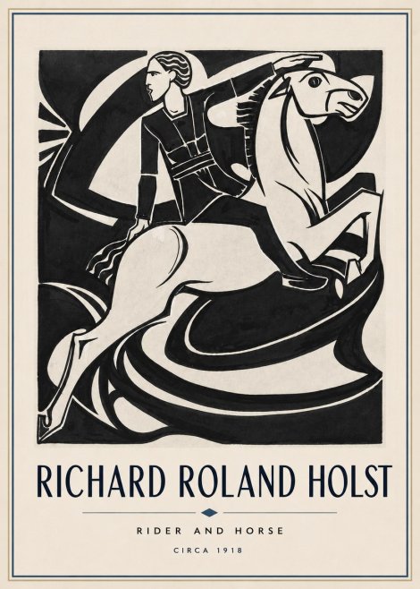 Richard Roland Holst Rider and Horse No4 - Poster