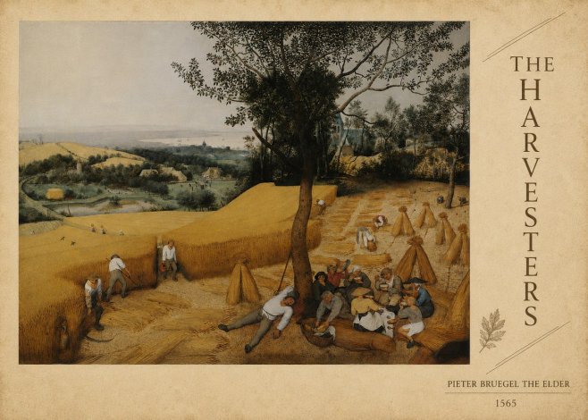 Pieter Bruegel The Harvesters II No6 - Poster