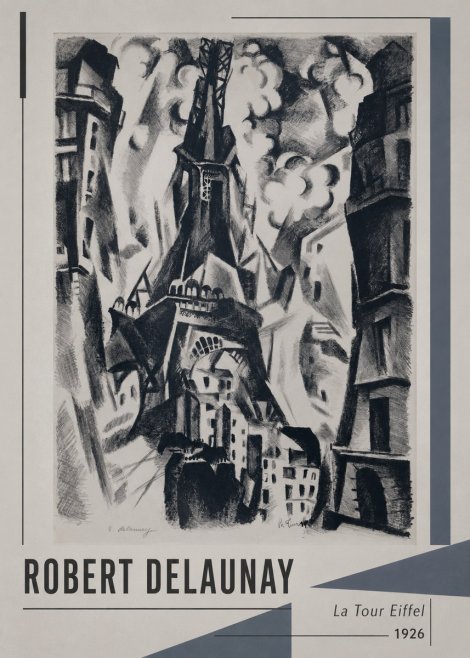 Robert Delaunay La Tour Eiffel No1 - Poster