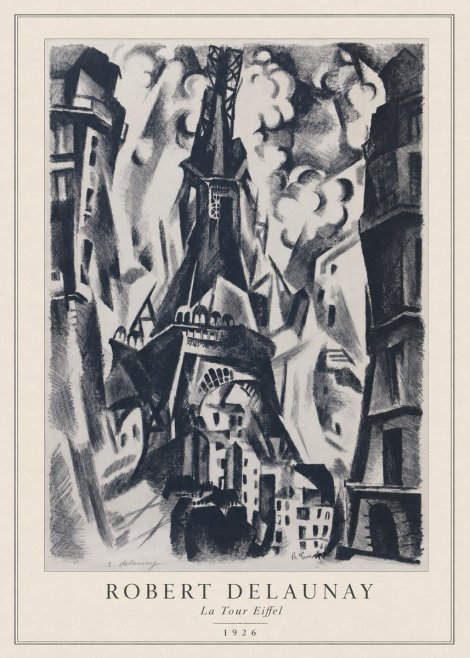 Robert Delaunay La Tour Eiffel No3 - Poster
