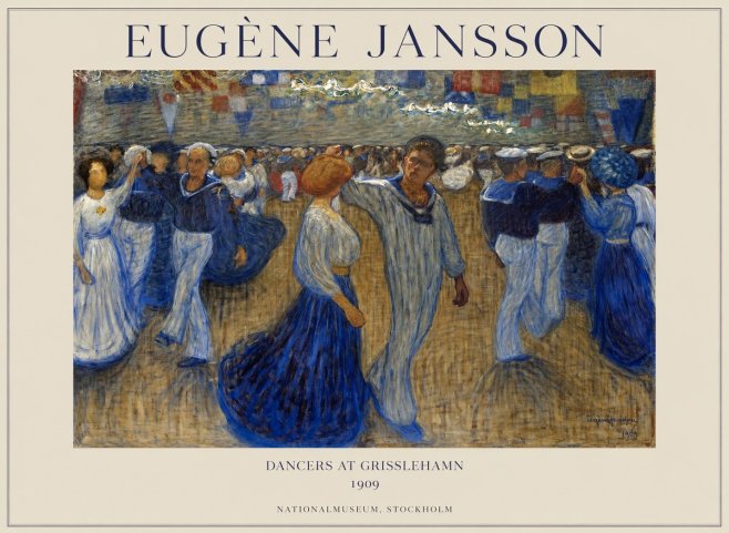 Eugène Jansson Dancers at Grisslehamn No1 - Poster