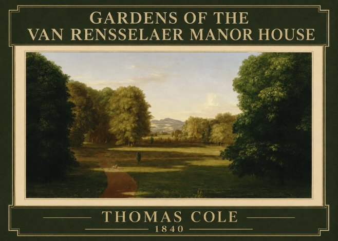Thomas Cole Gardens of the Van Rensselaer Manor House No6 - Poster