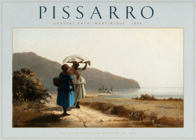 Pissarro Coastal Path, Martinique No3 - Poster