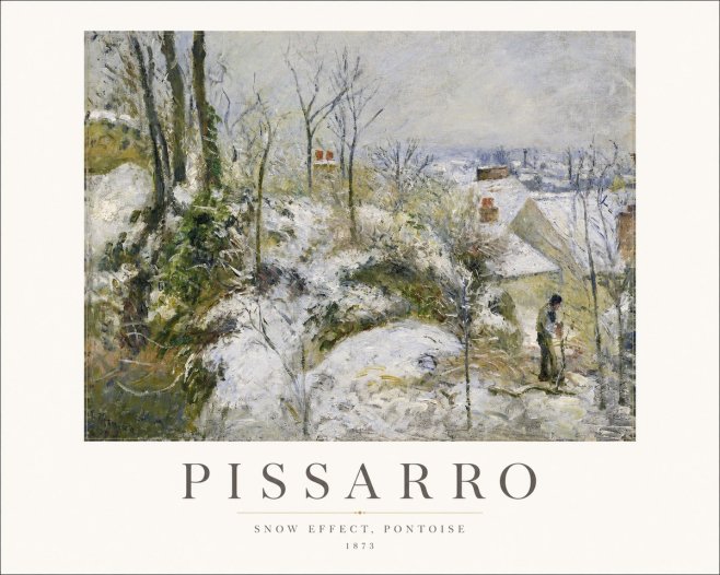 Pissarro Snow Effect, Pontoise No1 - Poster