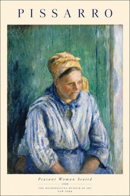 Pissarro Peasant Woman Seated No1 - Poster