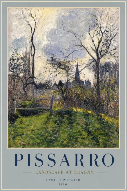 Pissarro Landscape at Eragny No2 - Poster