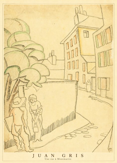 Juan Gris Une Rue À Montmartre No4 - Poster