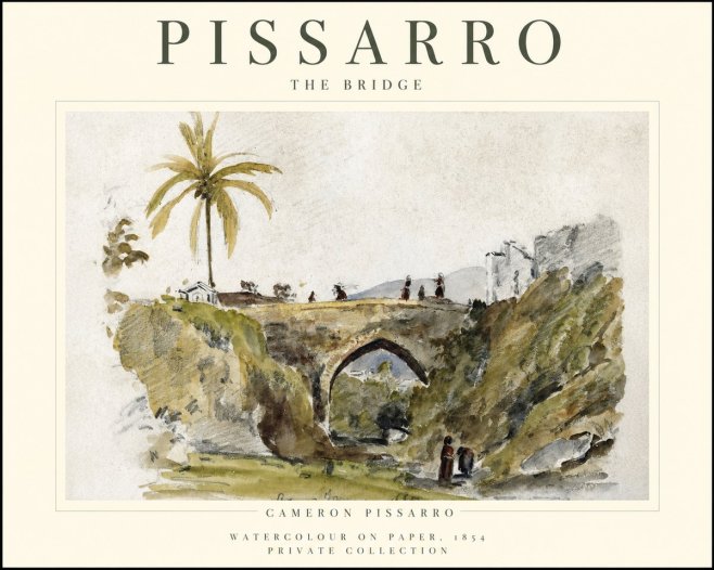 Pissarro The Bridge No1 - Poster