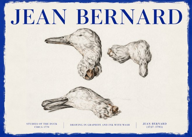 Jean Bernard Studies of the Duck No3 - Poster
