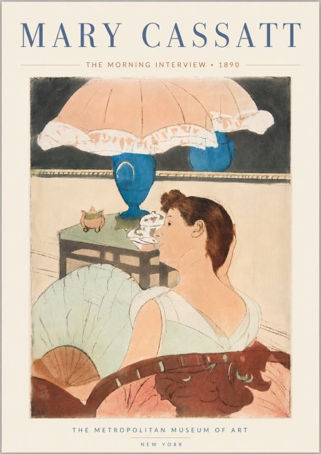 Mary Cassatt The Morning Interview No6 - Poster