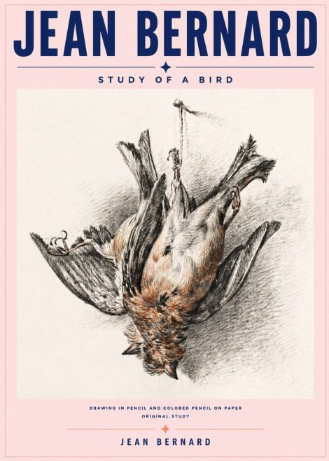 Jean Bernard Study of a Bird IV No6 - Poster