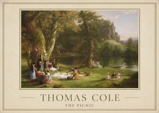 Thomas Cole The Picnic No1 - Poster