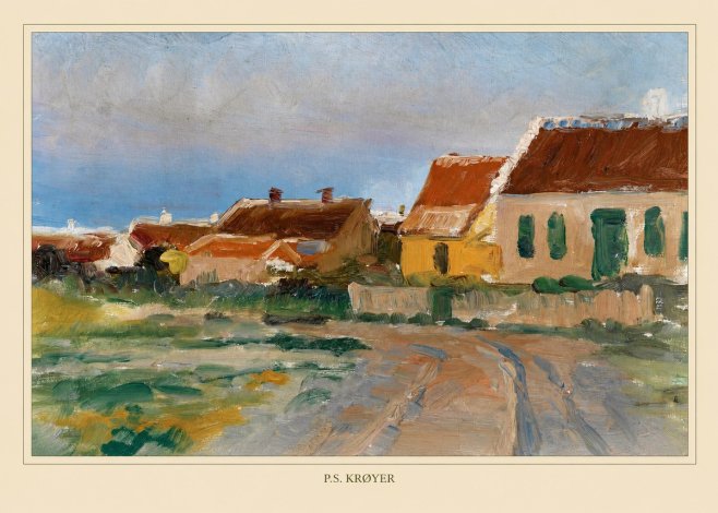 P.S. Krøyer Houses in Skagen No4 - Poster